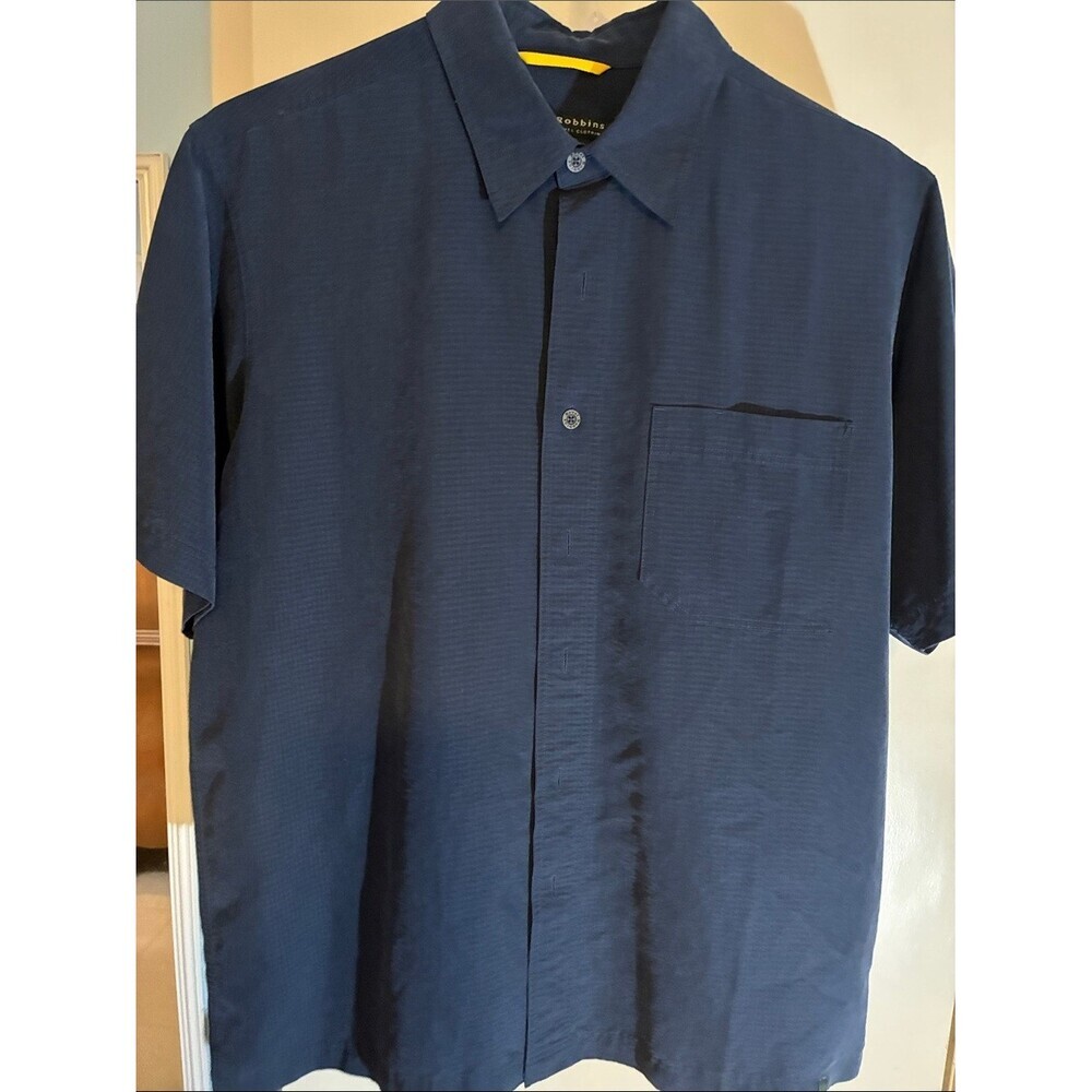 Royal Robbins Navy Short-Sleeve Button-Down Shirt